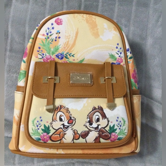 Disney Handbags - Chip 'n' Dale 11'' Vegan Leather Mini Backpack A21776